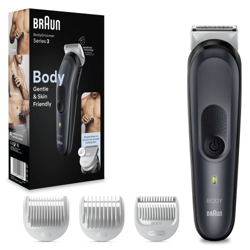 Braun BodyGroomer 3 BG3340 Negro, Gris Braun BodyGroomer 3 BG3340 Negro, Gris