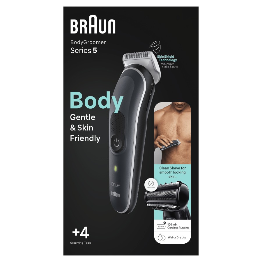 Braun BodyGroomer BG5360 Gris Braun BodyGroomer BG5360 Gris