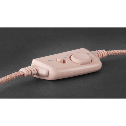 Mars Gaming MH320P Rosa, Auriculares Neodimio RGB Flow, Micrófono y Caja de Control