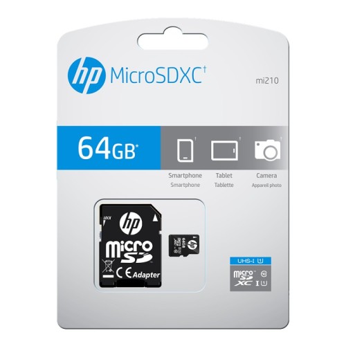 HP SDU64GBXC10HP-EF memoria flash 64 GB MicroSDXC UHS-I Clase 10 HP SDU64GBXC10HP-EF memoria flash 64 GB MicroSDXC UHS-I Clase 10