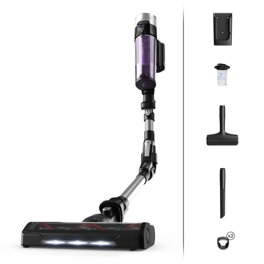 Rowenta RH2037 Aspiradora escoba 2 en 1 Batería Secar Sin bolsa 0,4 L 250 W Negro, Púrpura
