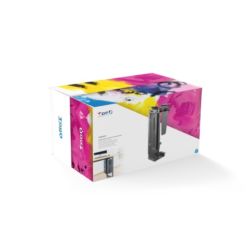 TooQ Soporte Metálico para CPU para Escritorio Pared, Negro TooQ Soporte Metálico para CPU para Escritorio Pared, Negro