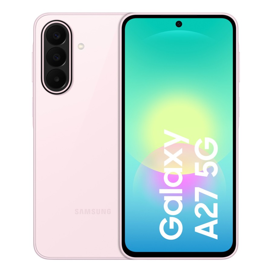 Samsung GALAXY A27 5G 17 cm (6.7") Ranura híbrida Dual SIM Android 16.0 USB Tipo C 6 GB 128 GB 5000 mAh Rosa claro Samsung GALAXY A27 5G 17 cm (6.7") Ranura híbrida Dual SIM Android 16.0 USB Tipo C 6 GB 128 GB 5000 mAh Rosa claro