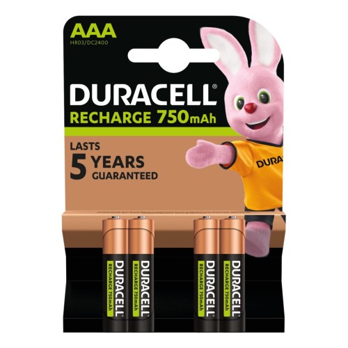 Duracell AAA (4pcs) Batería recargable Níquel-metal hidruro (NiMH)