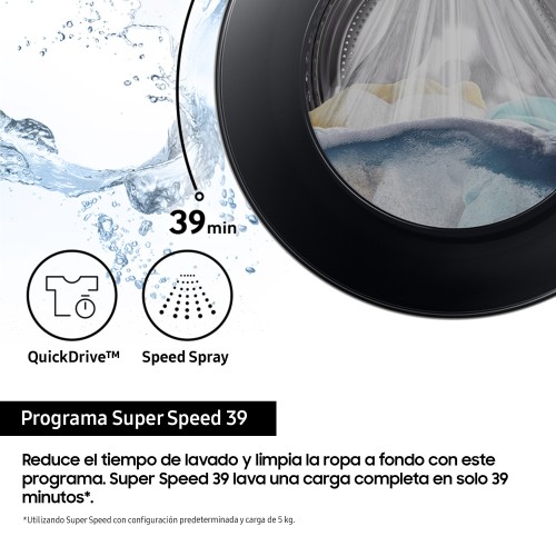 Samsung Lavadora 11kg AI Ecobubble Blanca, Clasificación Energética A WW11DG5B25AEEC Samsung Lavadora 11kg AI Ecobubble Blanca, Clasificación Energética A WW11DG5B25AEEC