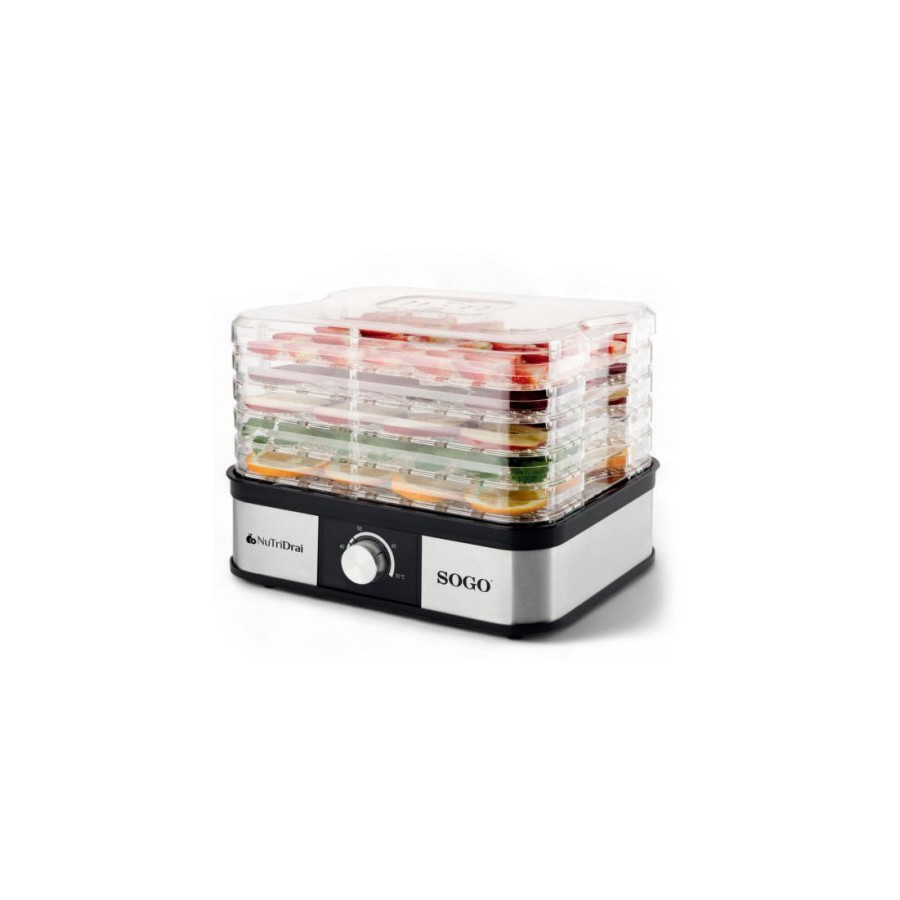Sogo DAL-SS-10461 deshidratador de alimentos Negro, Acero 245 W Sogo DAL-SS-10461 deshidratador de alimentos Negro, Acero 245 W